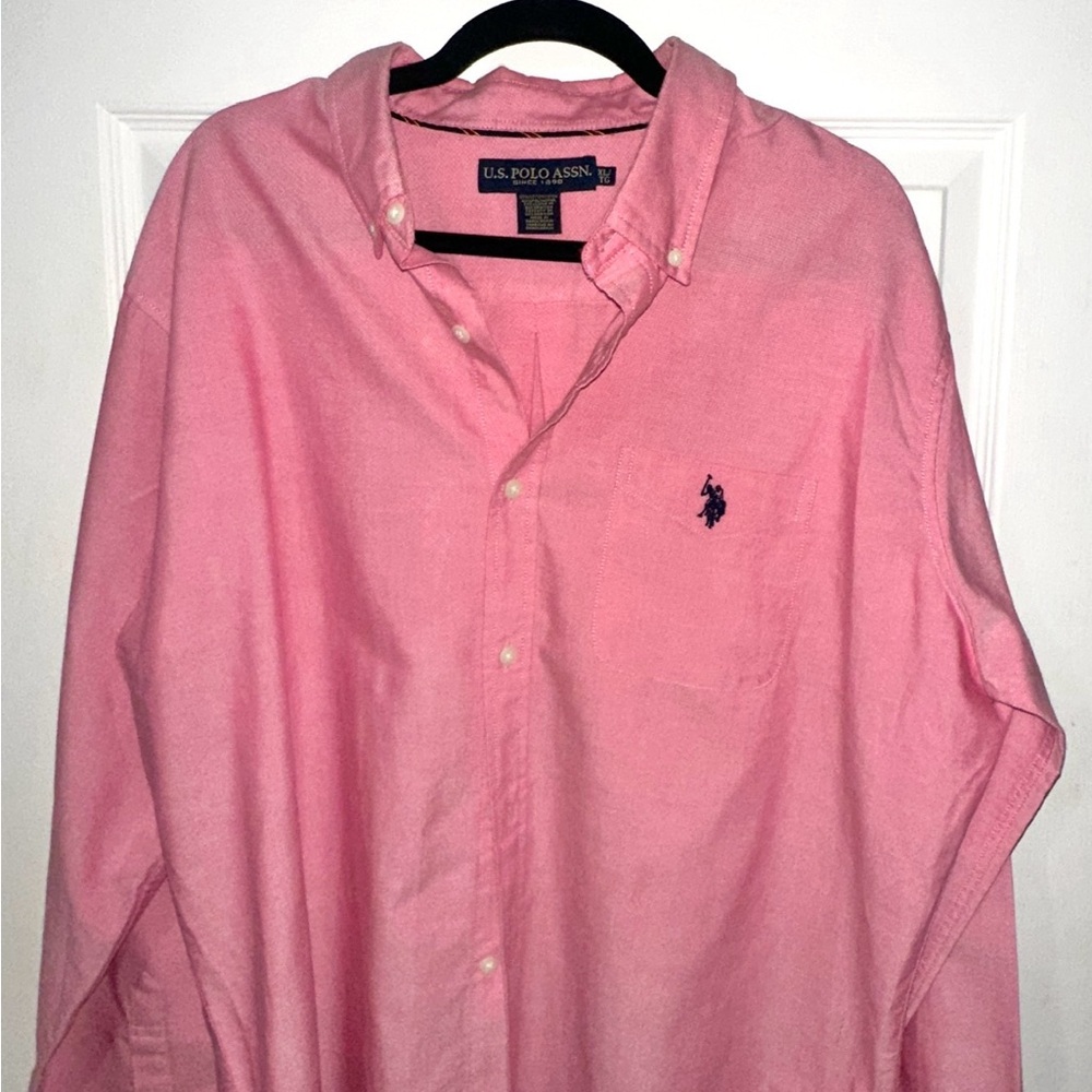 U.S. Polo Assn. Pink Collared Shirt - XL